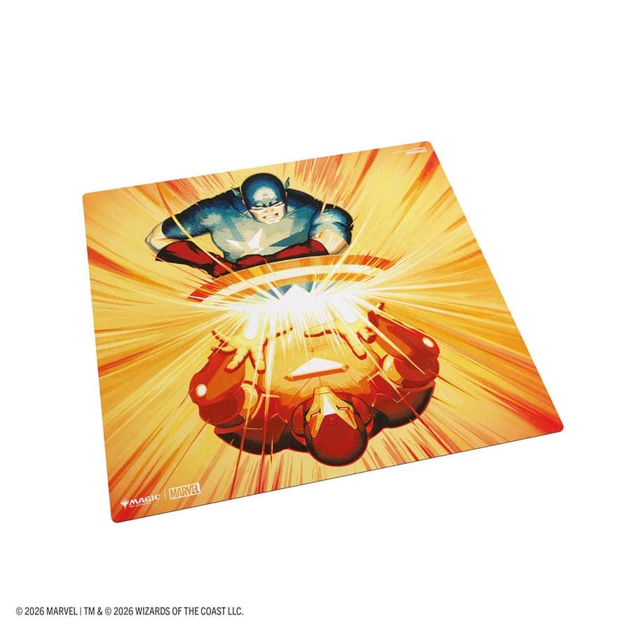 Gamegenic: Magic The Gathering: Marvel Super Heroes: 2-Player Playmat: Iron Man and Captain America