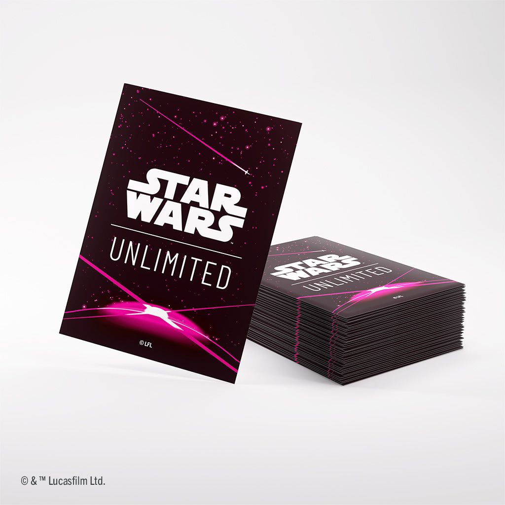Star Wars: Unlimited Premium Art Sleeve Card Back Magenta