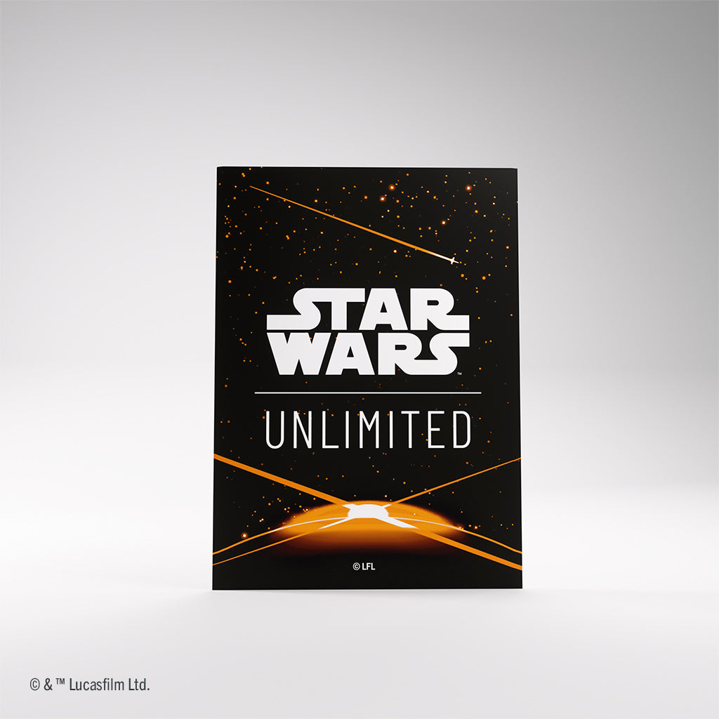Star Wars: Unlimited Premium Art Sleeve Card Back Orange
