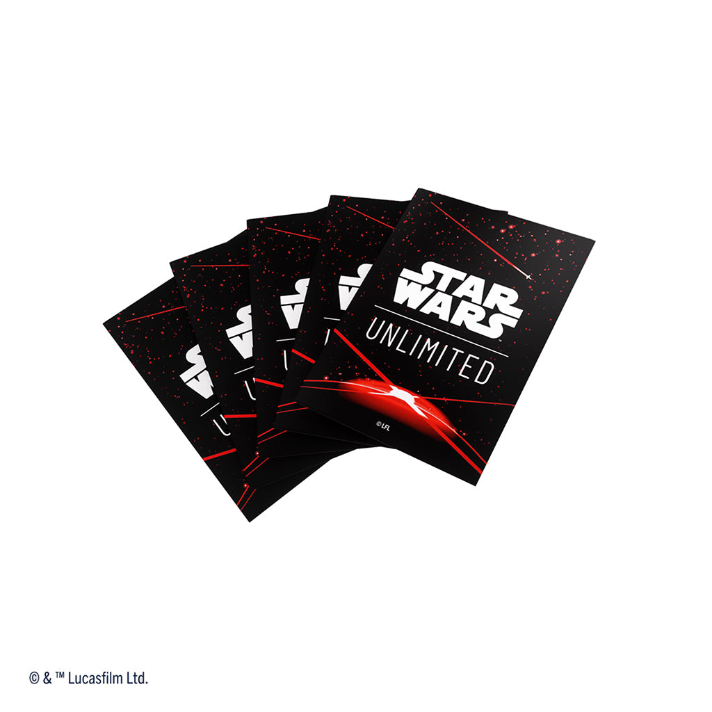 Star Wars: Unlimited Premium Art Sleeves - Card Back Red