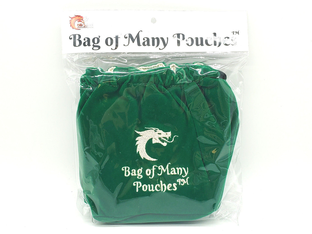 Old School Dice: Bag of Many Pouches Dice Bag - Green