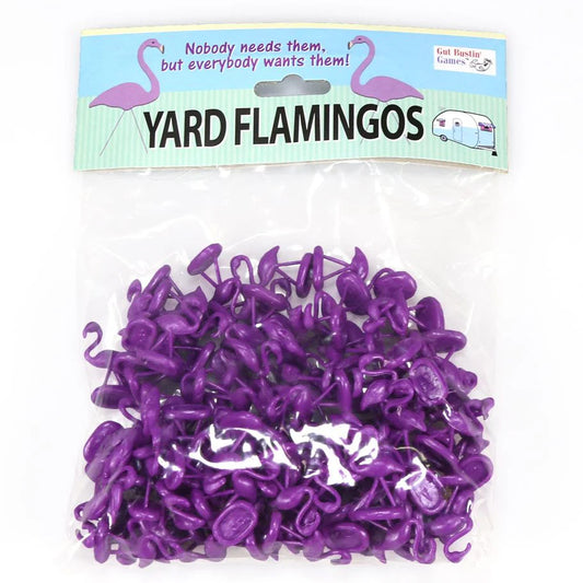 Trailer Park Wars: Purple Yard Flamingos