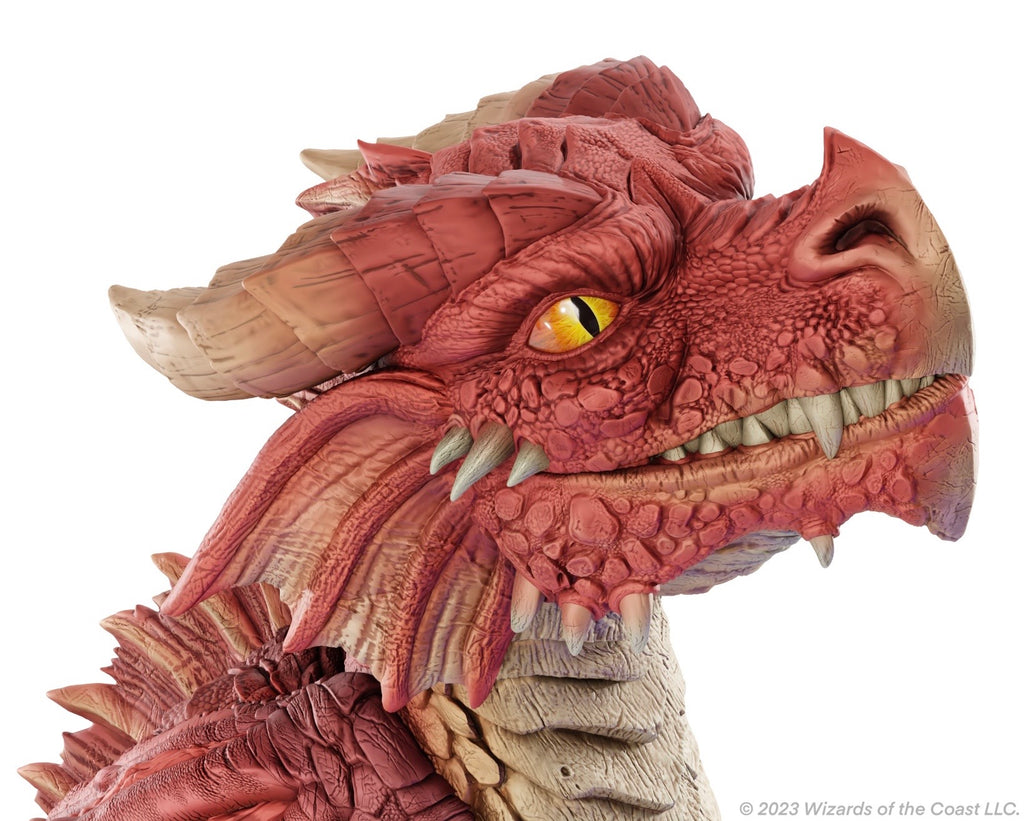 D&D REPLICAS OF THE REALMS: RED DRAGON WYRMLING FOAM FIGURE - 50TH ANNIVERSARY
