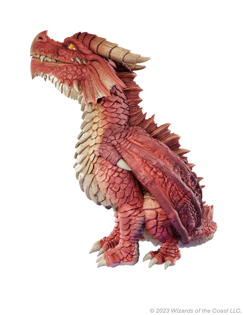 D&D REPLICAS OF THE REALMS: RED DRAGON WYRMLING FOAM FIGURE - 50TH ANNIVERSARY