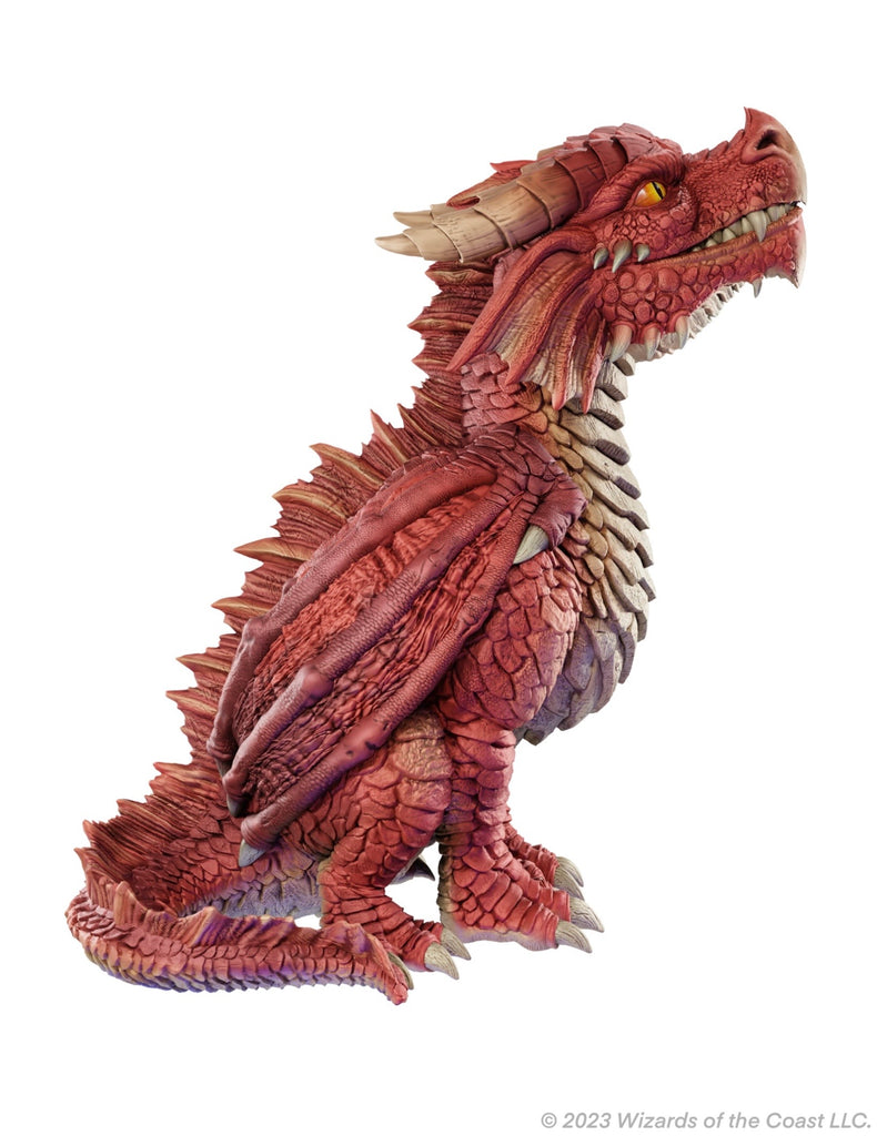 D&D REPLICAS OF THE REALMS: RED DRAGON WYRMLING FOAM FIGURE - 50TH ANNIVERSARY