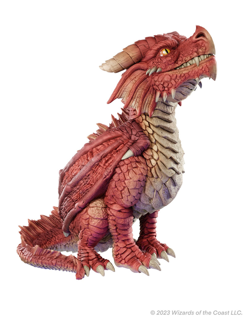 D&D REPLICAS OF THE REALMS: RED DRAGON WYRMLING FOAM FIGURE - 50TH ANNIVERSARY