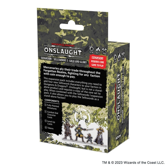 Dungeons & Dragons Onslaught: Gold And Glory - Sellswords 2 Expansion