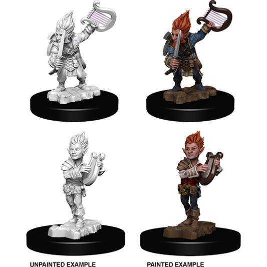 PATHFINDER: DEEP CUTS UNPAINTED MINIATURES -W5-MALE GNOME BARD