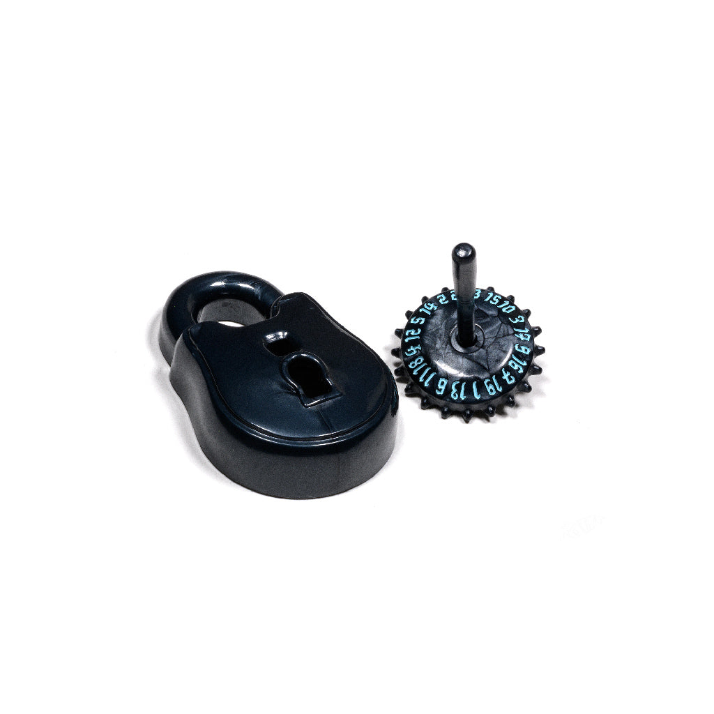 PolyHero Rogue D20 Lock and Pick Set Cold Iron