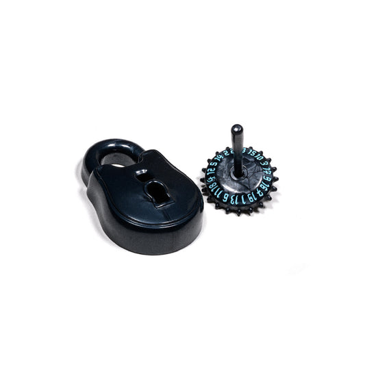 PolyHero Rogue D20 Lock and Pick Set Cold Iron