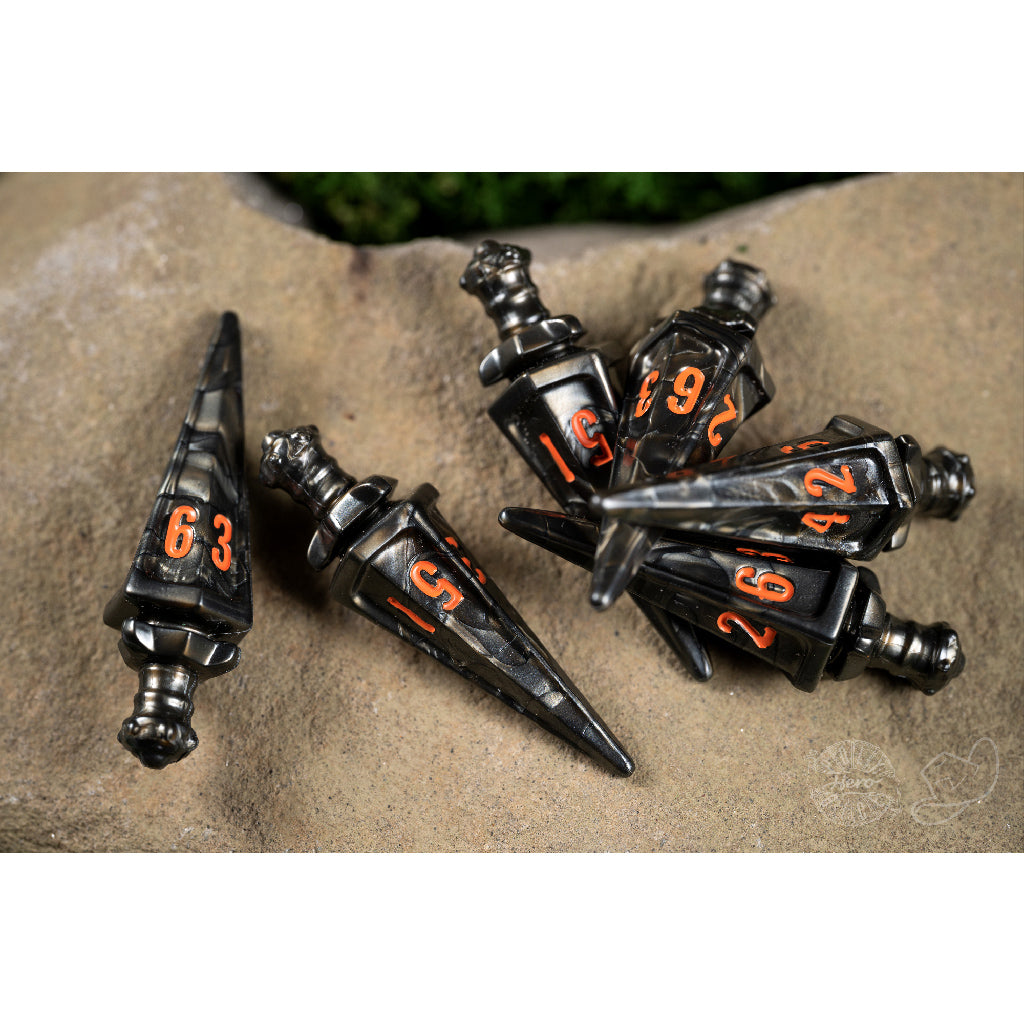 PolyHero Warrior 6d6 Swords Steel