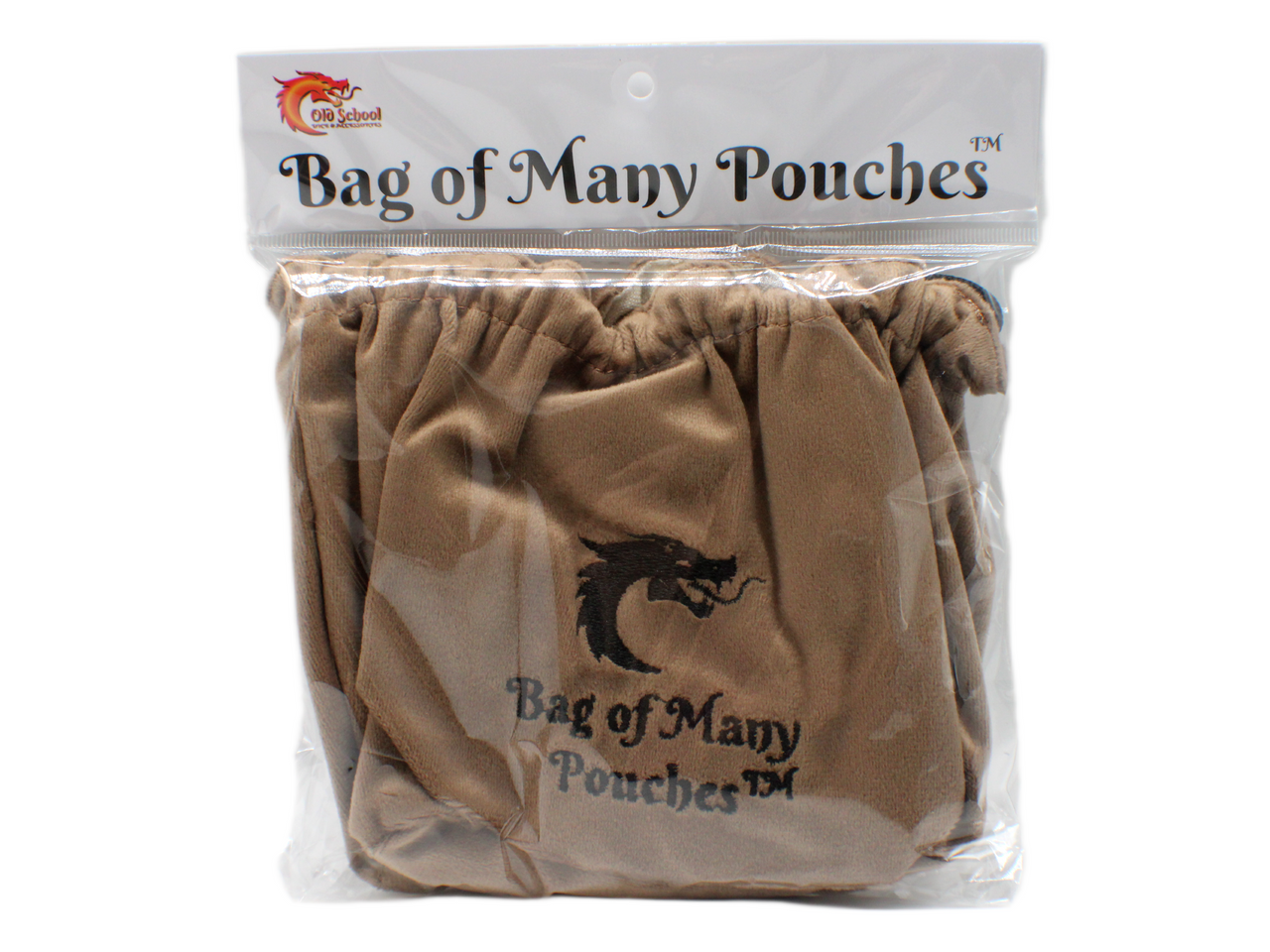 Old School Dice: Bag of Many Pouches Dice Bag - Tan