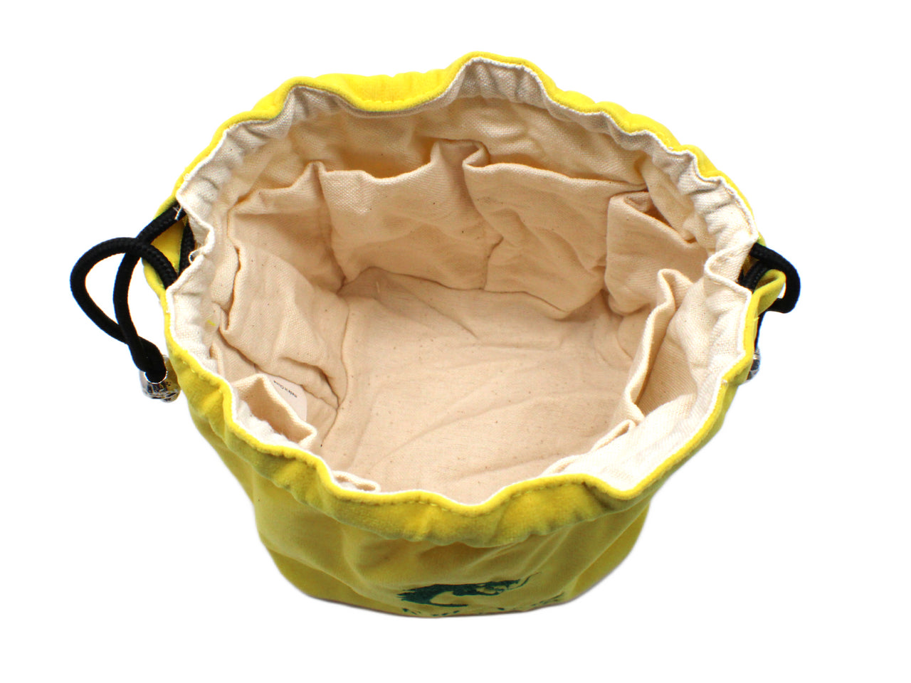 Old School Dice: Bag of Many Pouches Dice Bag - Yellow w/ Green