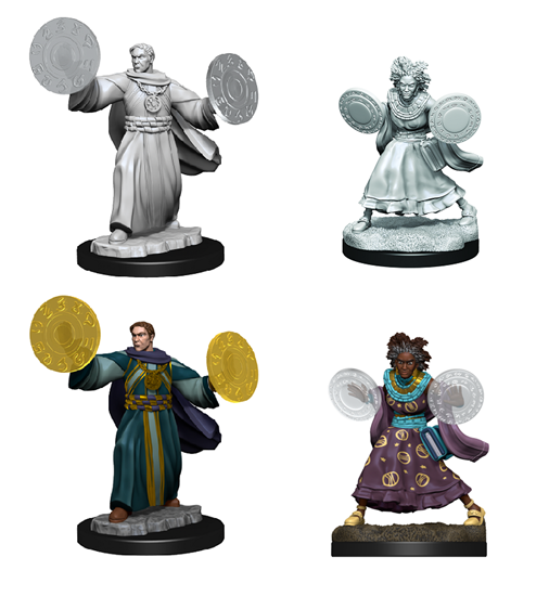 CRITICAL ROLE: UNPAINTED MINIATURES: W1 FEMALE HUMAN GRAVITURGY AND CHRONURGY WIZARDS