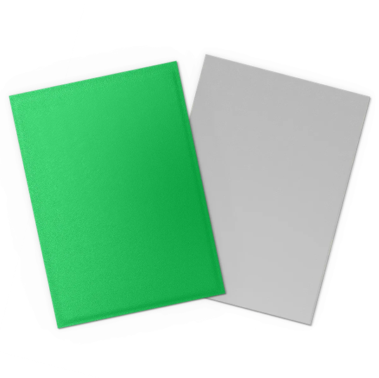 Dragon Sleeves: Dual Matte: Apple Green and Silver (Box of 100)