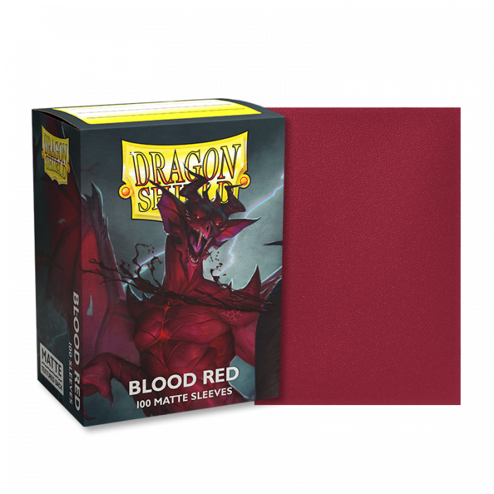 Dragon Shield Sleeves: Matte Blood Red (100 Sleeves)