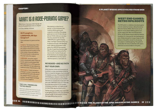 Planet of the Apes RPG Core Rulebook