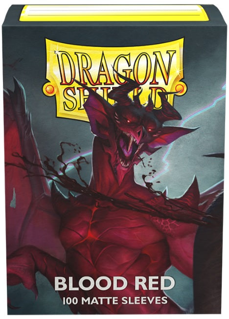 Dragon Shield Sleeves: Matte Blood Red (100 Sleeves)