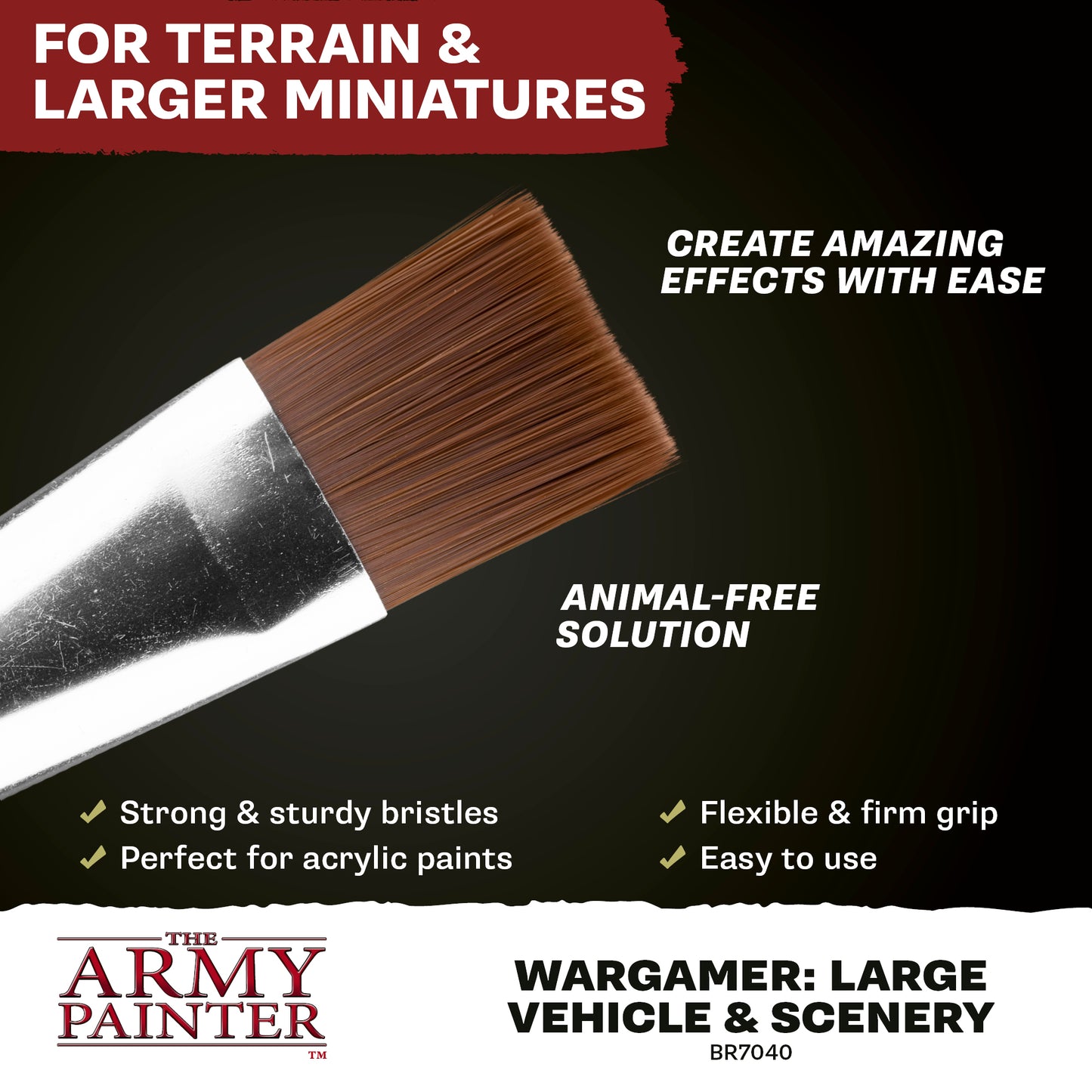 Wargamer Brush - Large Vehicle & Scenery