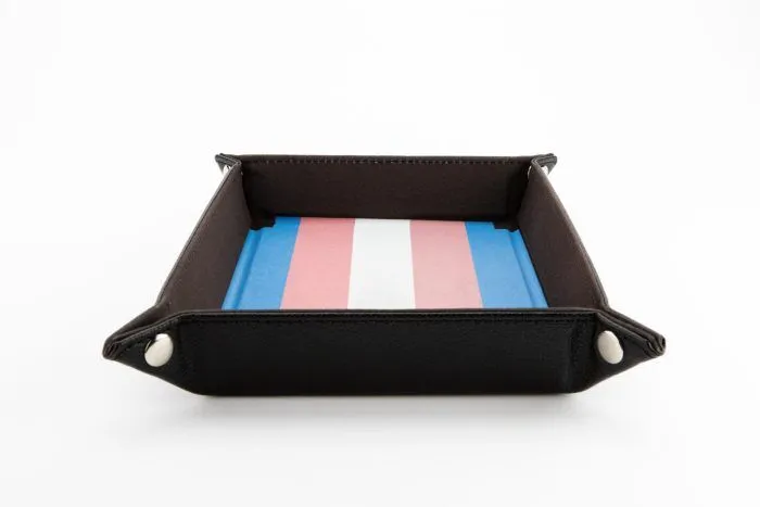 FanRoll: Pride Fold Up Velvet Dice Tray: Transgender