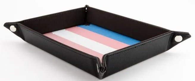 FanRoll: Pride Fold Up Velvet Dice Tray: Transgender