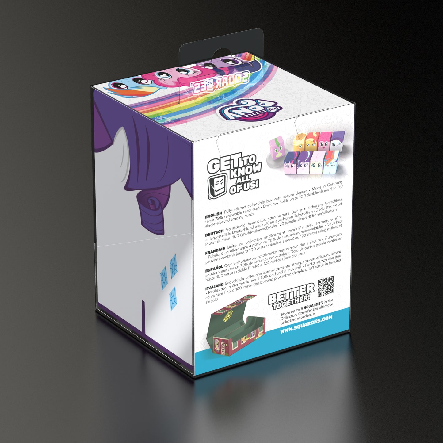 Squaroes 100+ Deckbox: My Little Pony - Rarity