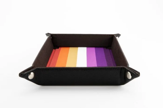 FanRoll: Pride Fold Up Velvet Dice Tray: Lesbian