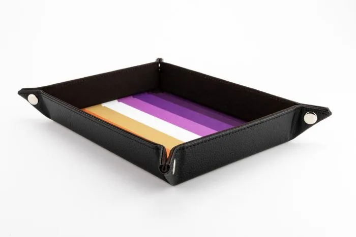 FanRoll: Pride Fold Up Velvet Dice Tray: Lesbian