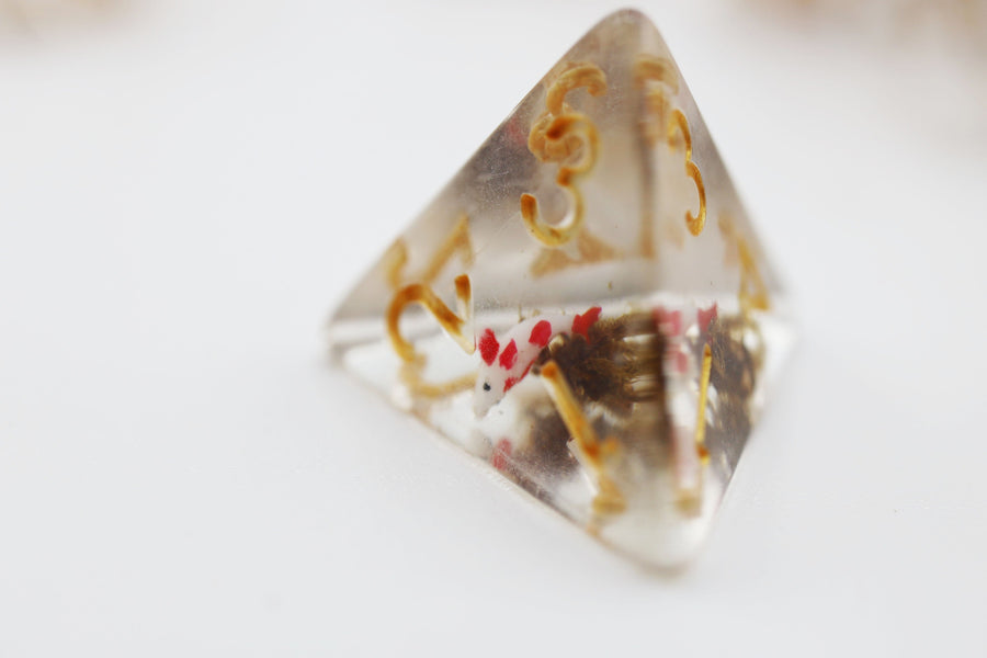 Red Koi Fish RPG Dice Set