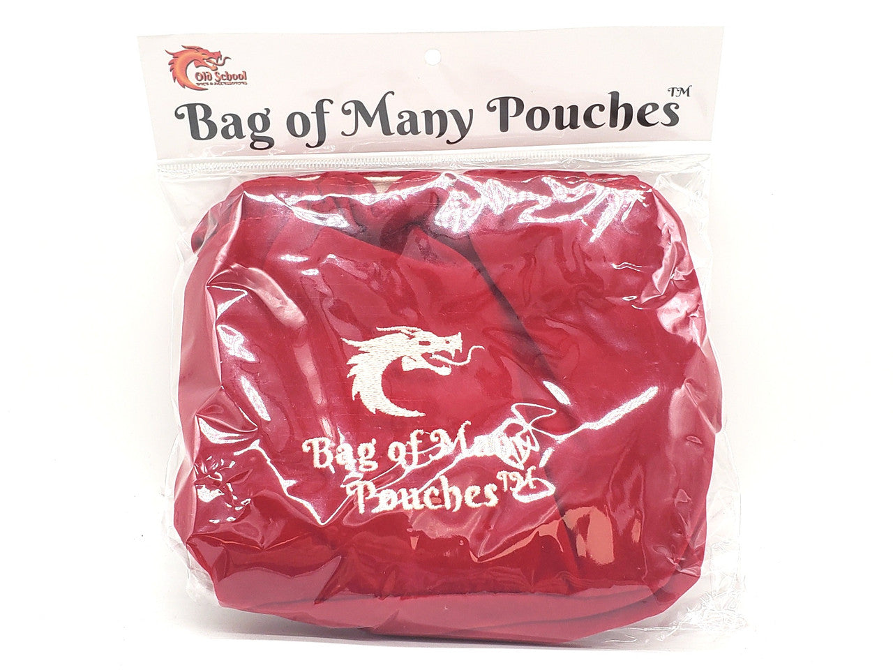 Old School Dice: Bag of Many Pouches Dice Bag - Red