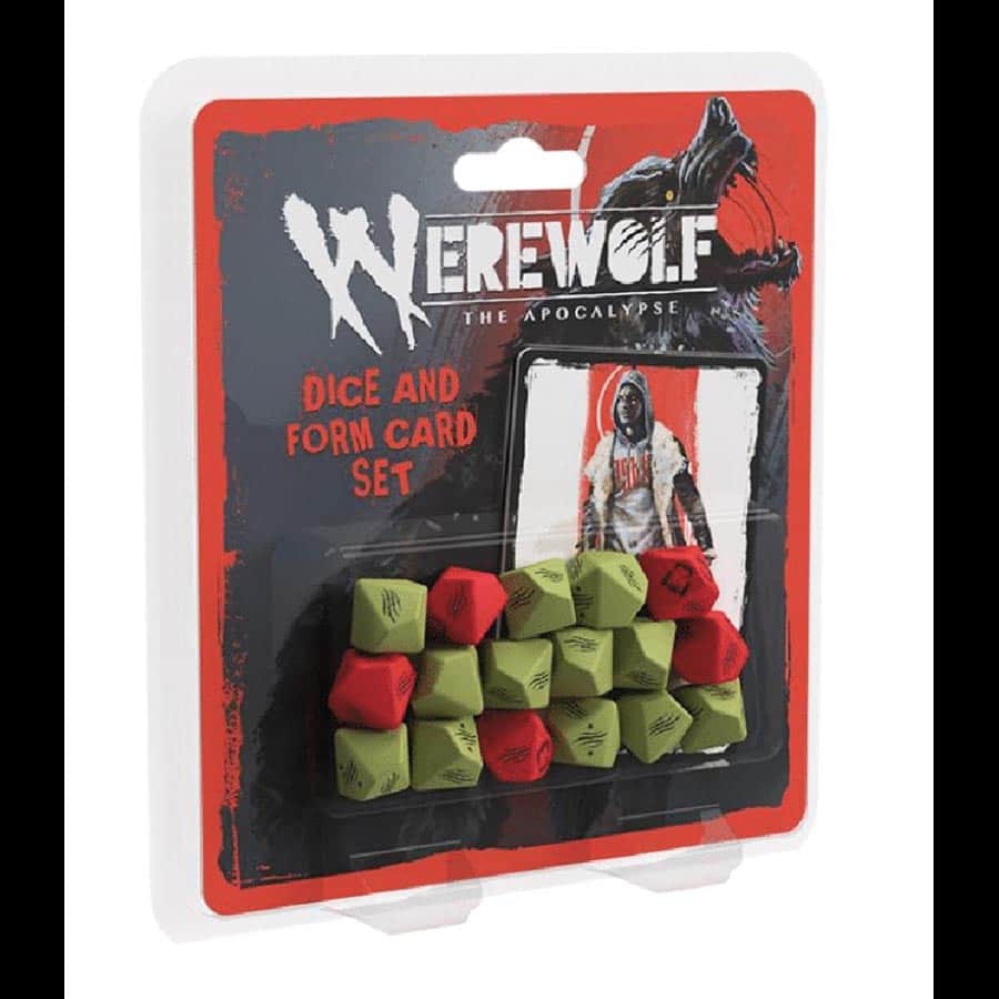 Werewolf: The Apocalypse (5e) RPG: Game Dice and Form Card Set
