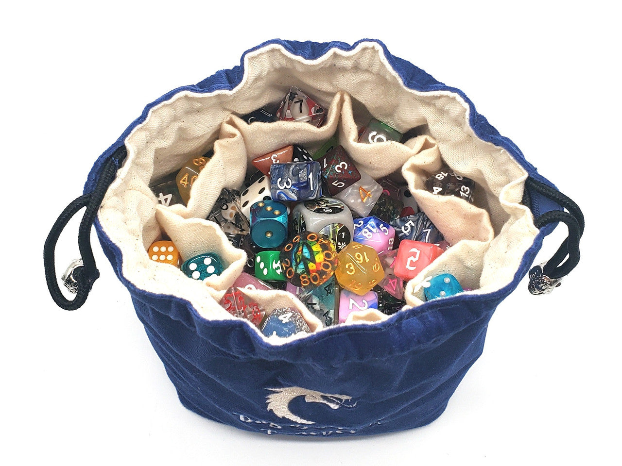 Old School Dice: Bag of Many Pouches Dice Bag - Royal Blue