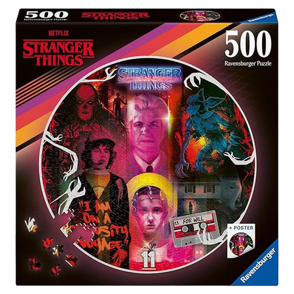 Puzzle: Stranger Things 500 Piece (Round)