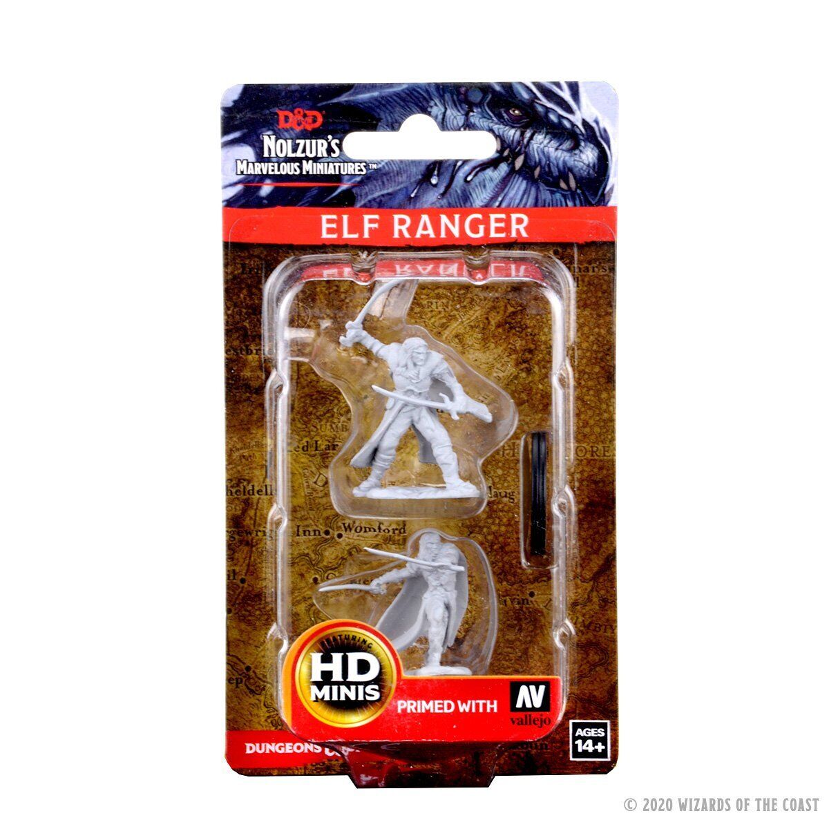 D&D: NMU - ELF MALE RANGER (UNPAINTED)