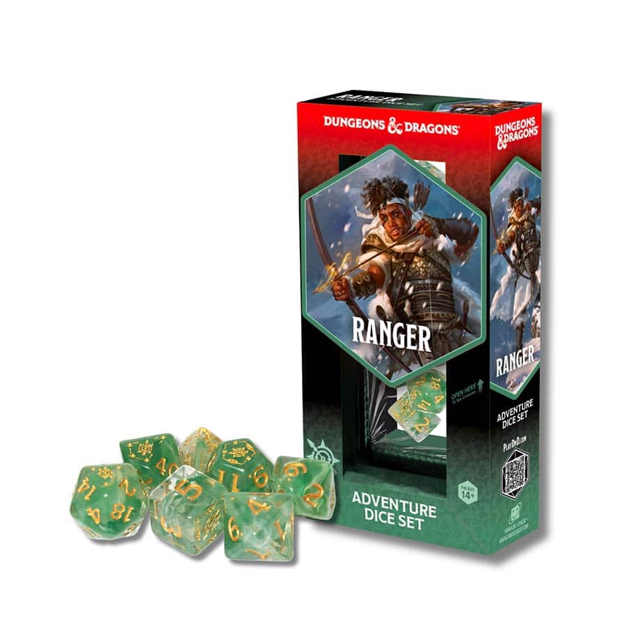 Dungeons and Dragons: Adventurer Dice: Ranger White and Green