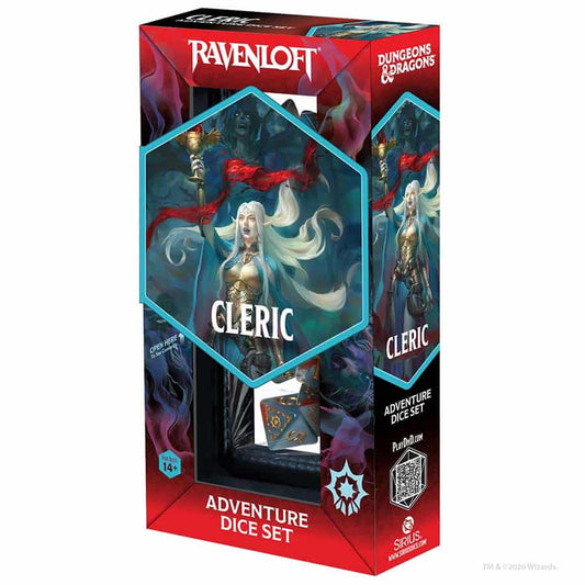 Dungeons and Dragons: Adventurer Dice: Cleric Light Blue and Red