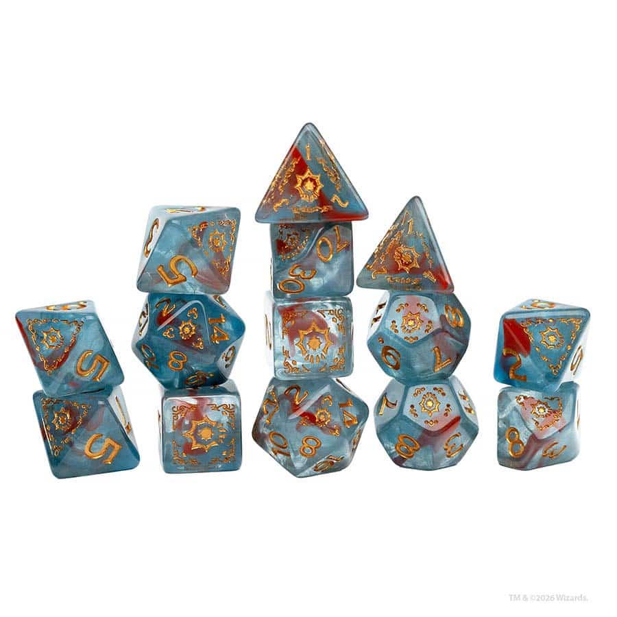 Dungeons and Dragons: Adventurer Dice: Cleric Light Blue and Red