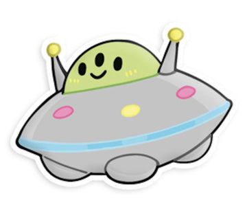 Alien Flying Saucer Squishable