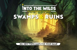 INTO THE WILDS: BATTLEMAP BOOKS: SWAMPS AND RUINS