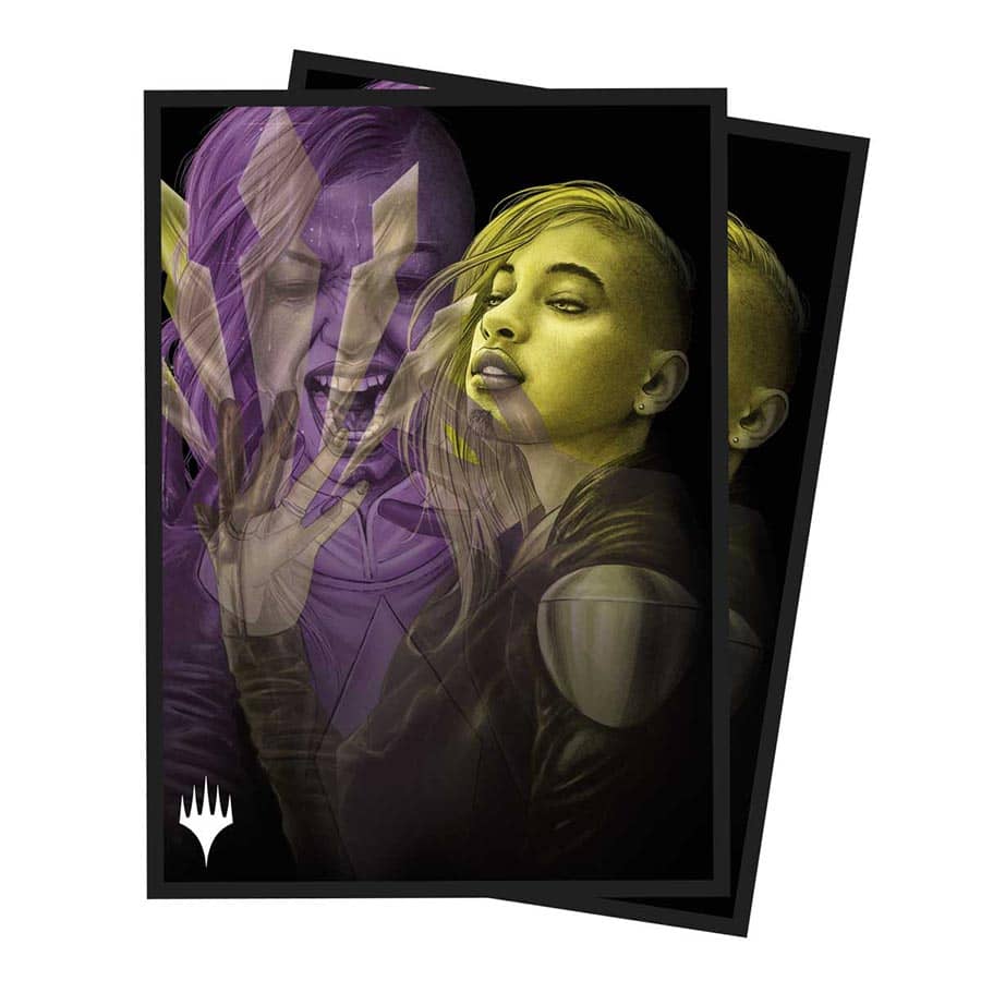 Ultra Pro: Magic the Gathering: Duskmourn: 100CT Deck Protector Sleeves Alt Art Key Character Mythic 3