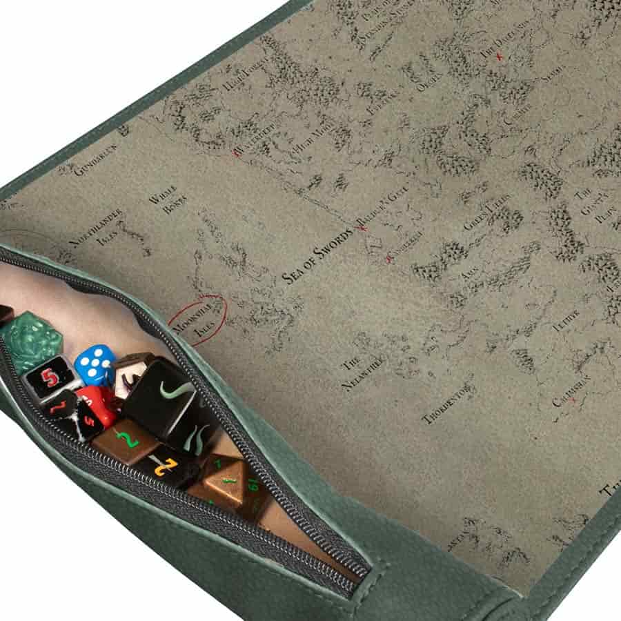Dungeons and Dragons: Artifacts Across Eternities: Drizzt and the Forgotten Realms Premium Dice Scroll Map