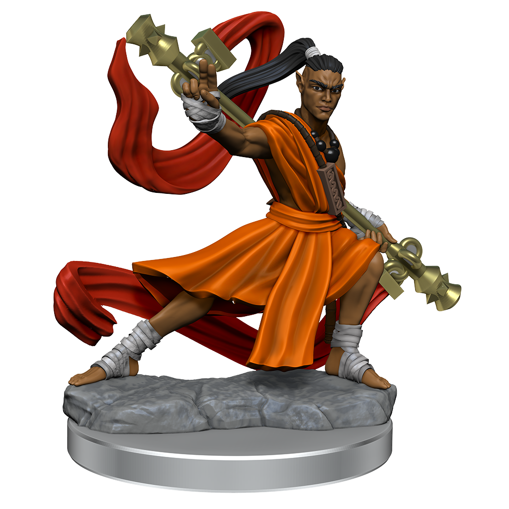 D&D: Frameworks: Male Elf Monk - Miniature