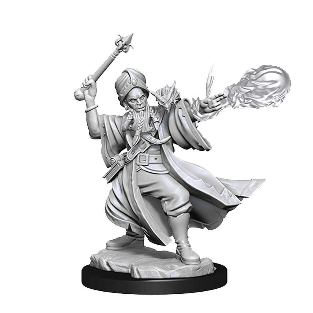 D&D Frameworks: Human Wizard Male - Unpainted and Unassembled