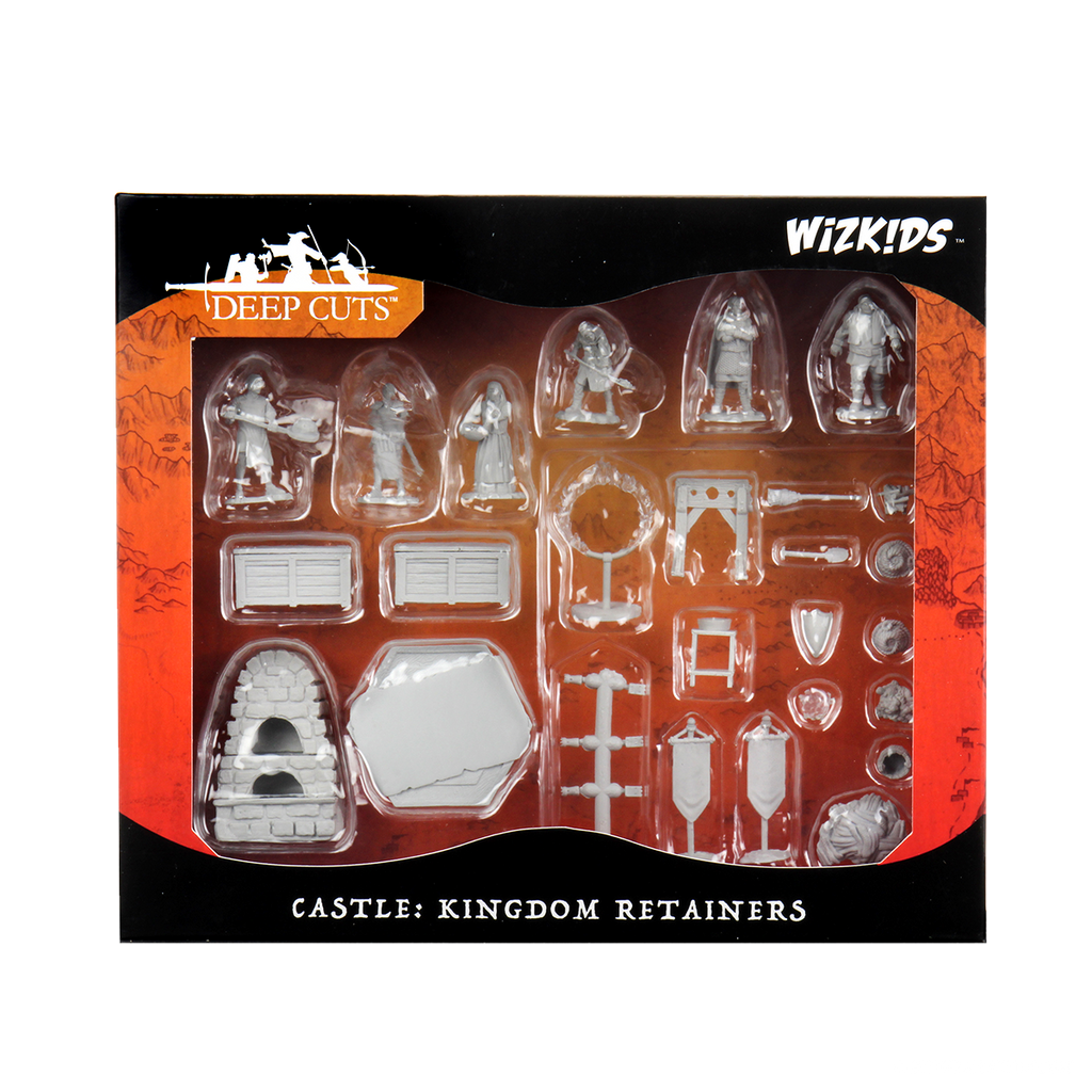 Wizkids: Deep Cuts: Castle: Kingdom Retainers (Unpainted) Miniatures