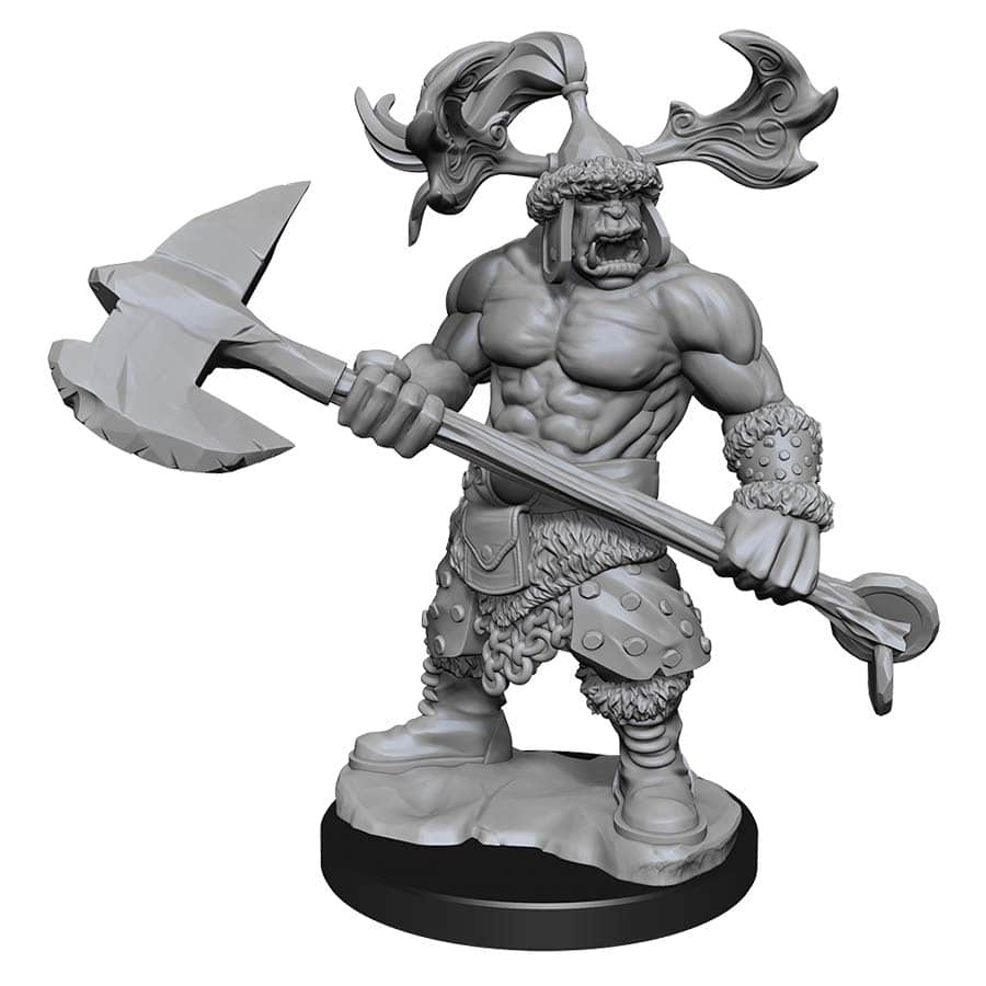 D&D: Frameworks: Male Orc Barbarian - Miniature