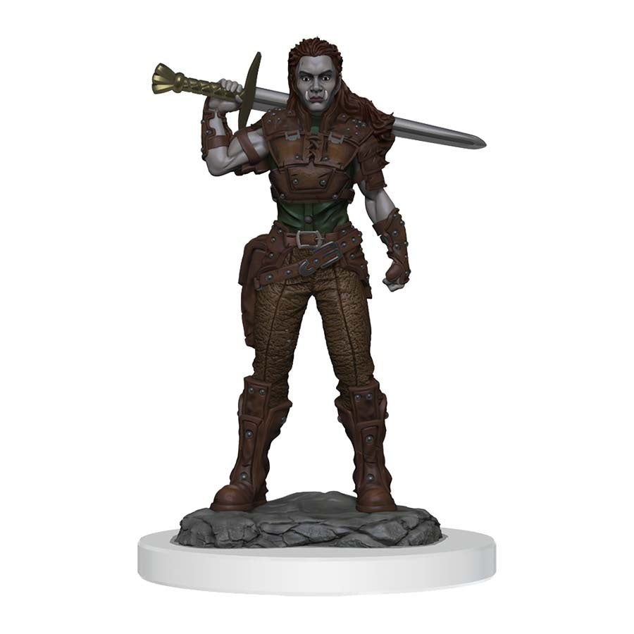 Dungeons And Dragons: NMU - W20 Female Orc Fighter Miniature (Unpainted)