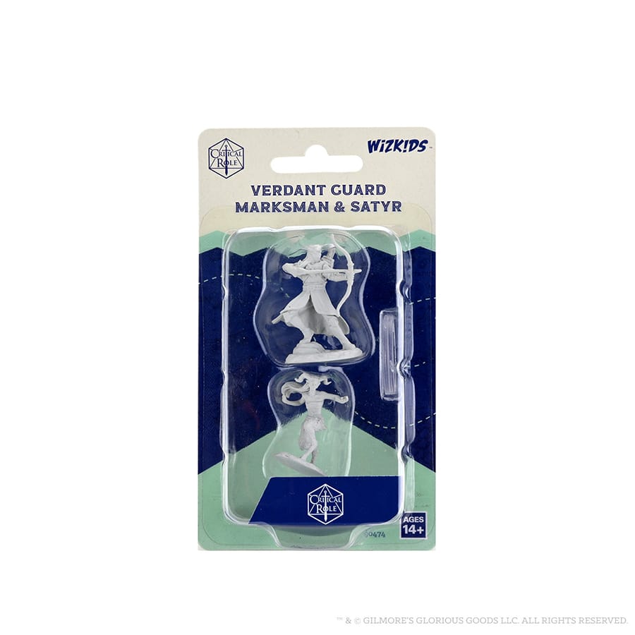 CRITICAL ROLE: UNPAINTED MINIATURES: W2 VERDANT GUARD MARKSMAN AND SATYR