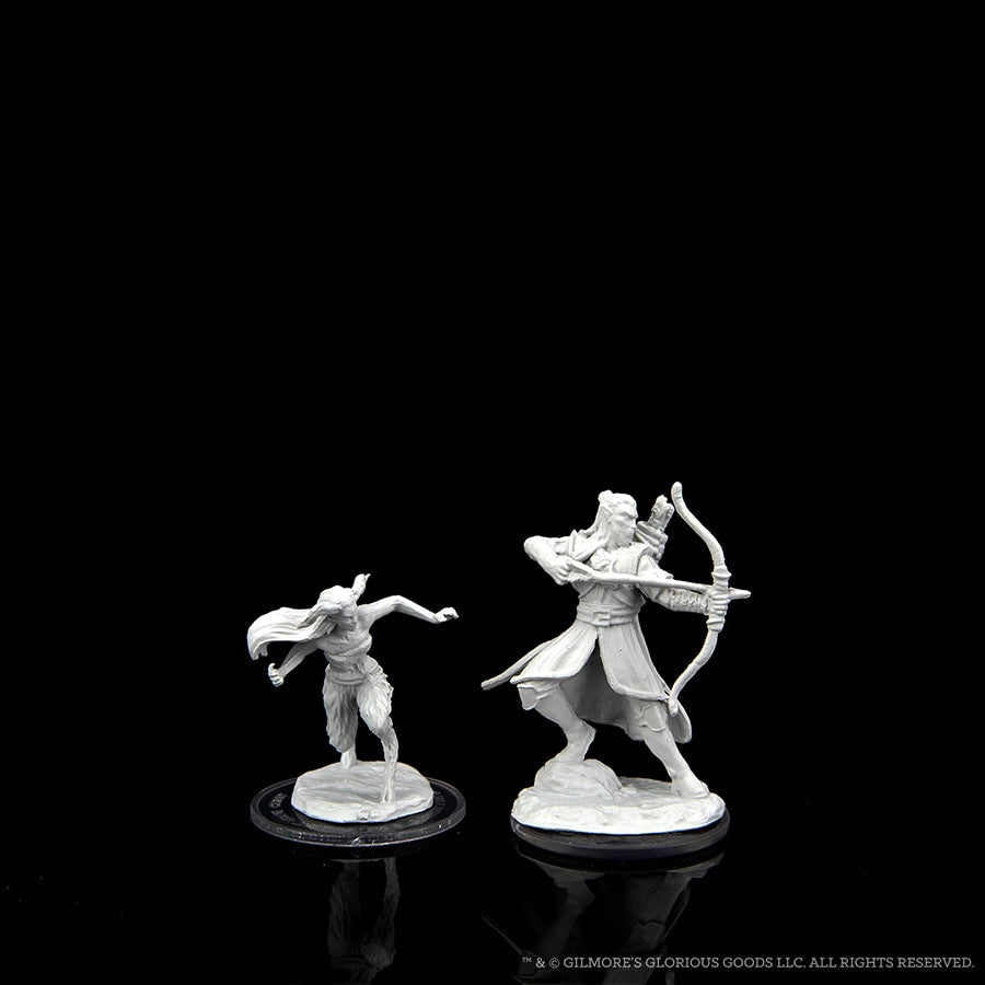 CRITICAL ROLE: UNPAINTED MINIATURES: W2 VERDANT GUARD MARKSMAN AND SATYR