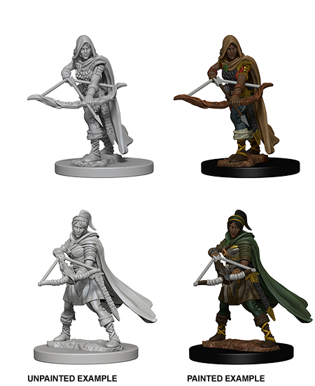 DUNGEONS AND DRAGONS: NOLZUR'S MARVELOUS UNPAINTED MINIATURES -W1-FEMALE HUMAN RANGER