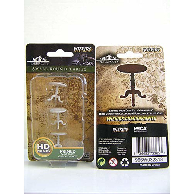 WKZ: DEEPCUTS - SMALL ROUND TABLES (UNPAINTED) MINIATURE
